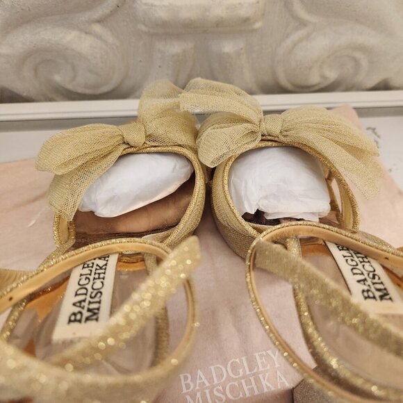 Badgley Mishcka Sophie Bow Platform Sandals. NIB. Size 6.5 - Picture 7 of 11